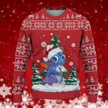 litzzy Dragon Knitted Sweater, Gift for Dragon Lovers - KN045PA06 -  Best Gift For Christmas, Noel Malalan - Christmas Signature Sweater   