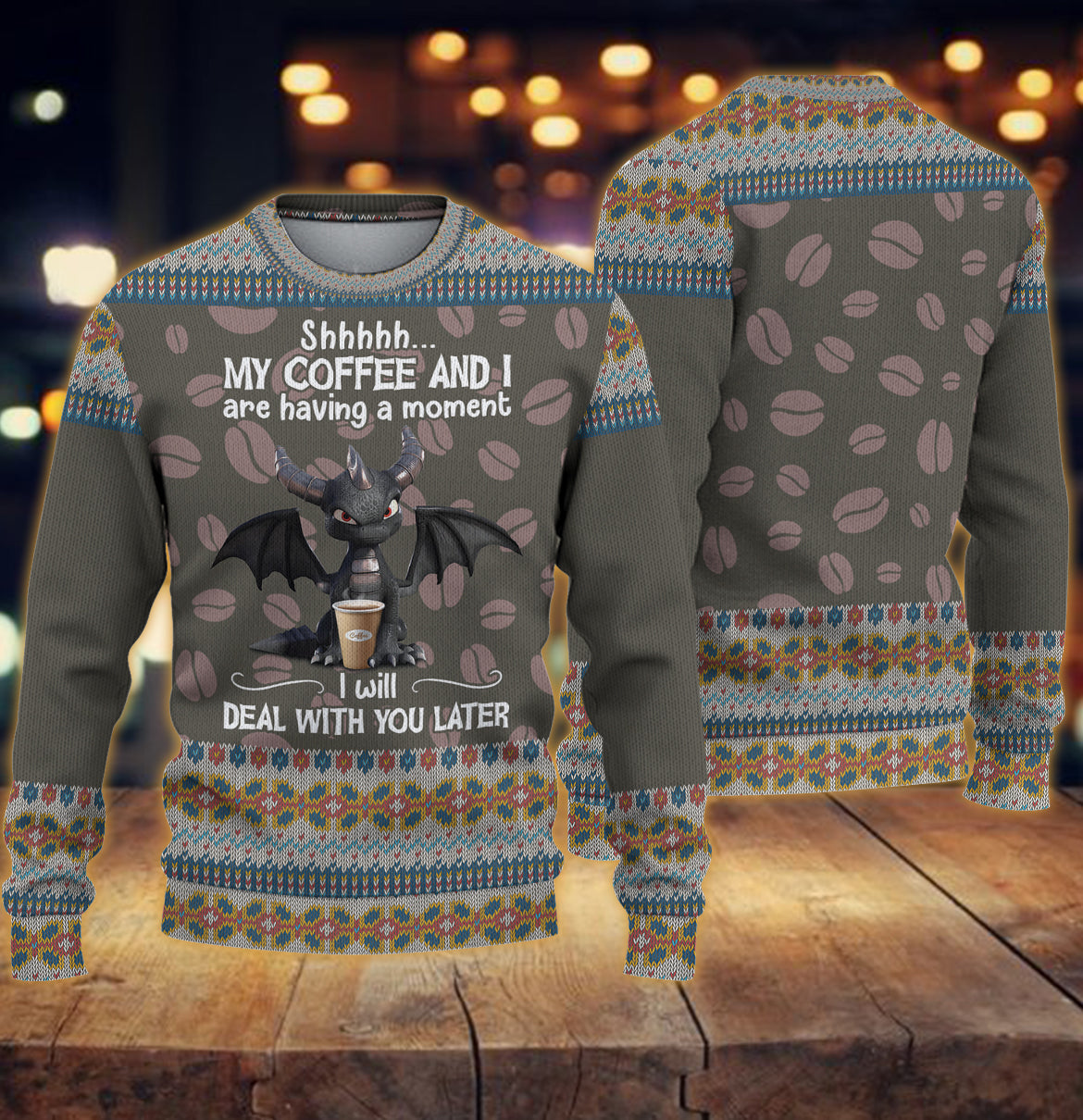 litzzy Dragon Knitted Sweater, Gift for Dragon Lovers - KN055PA06 -  Best Gift For Christmas, Noel Malalan - Christmas Signature Sweater   