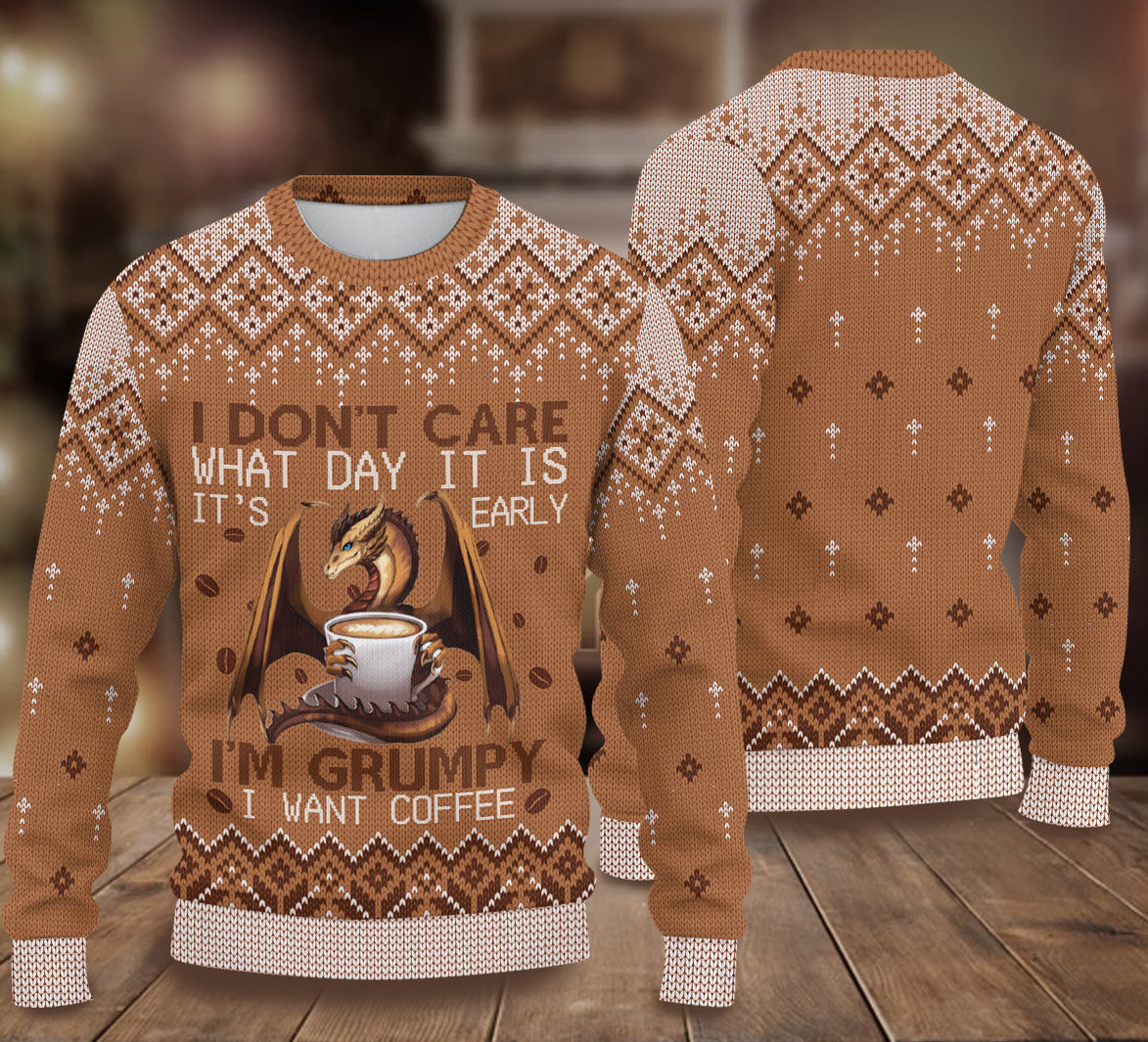 litzzy Dragon Knitted Sweater, Gift for Dragon Lovers - KN056PA06 -  Best Gift For Christmas, Noel Malalan - Christmas Signature Sweater   