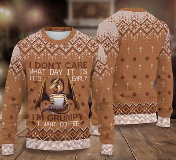 litzzy Dragon Knitted Sweater, Gift for Dragon Lovers - KN056PA06 -  Best Gift For Christmas, Noel Malalan - Christmas Signature Sweater   