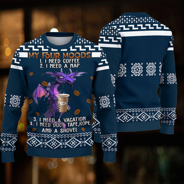 litzzy Dragon Knitted Sweater, Gift for Dragon Lovers - KN057PA06 -  Best Gift For Christmas, Noel Malalan - Christmas Signature Sweater   