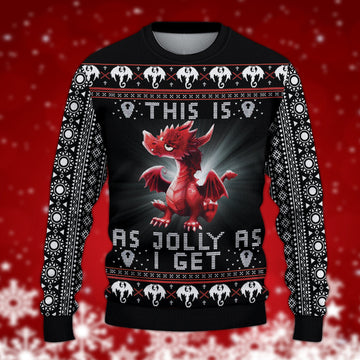 litzzy Dragon Knitted Sweater, Gift for Dragon Lovers - KN029PA06 -  Best Gift For Christmas, Noel Malalan - Christmas Signature Sweater   