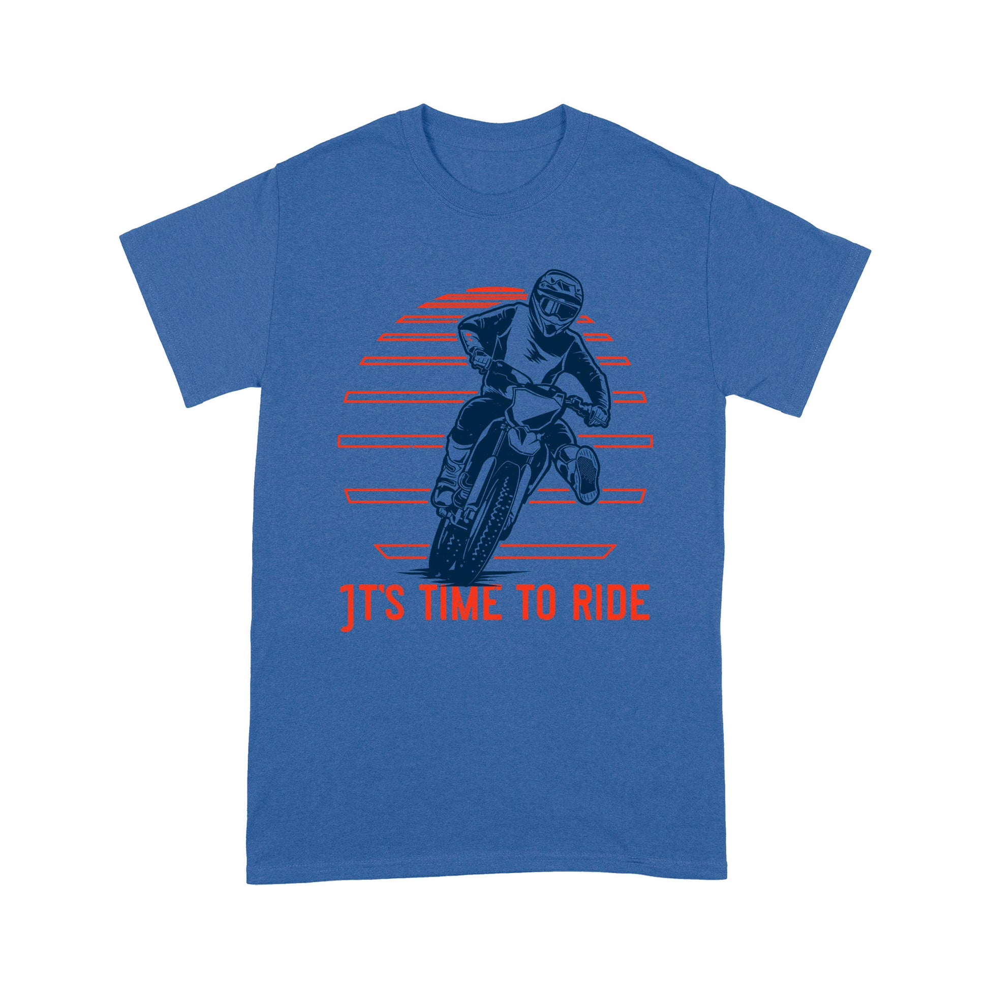 litzzy It's Time To Ride - Motorcycle T-Shirt | Made in US T-Shirt S Royal 
