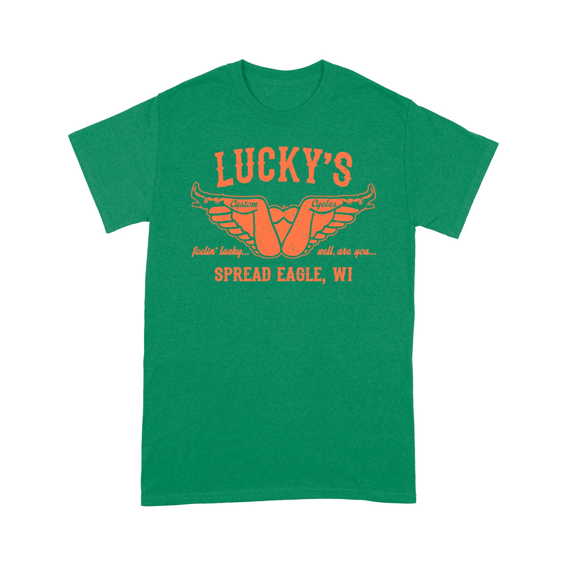 litzzy Luckys Custom Motorcycle T Shirt - Motorcycle T-Shirt | Made in US T-Shirt S Kelly 