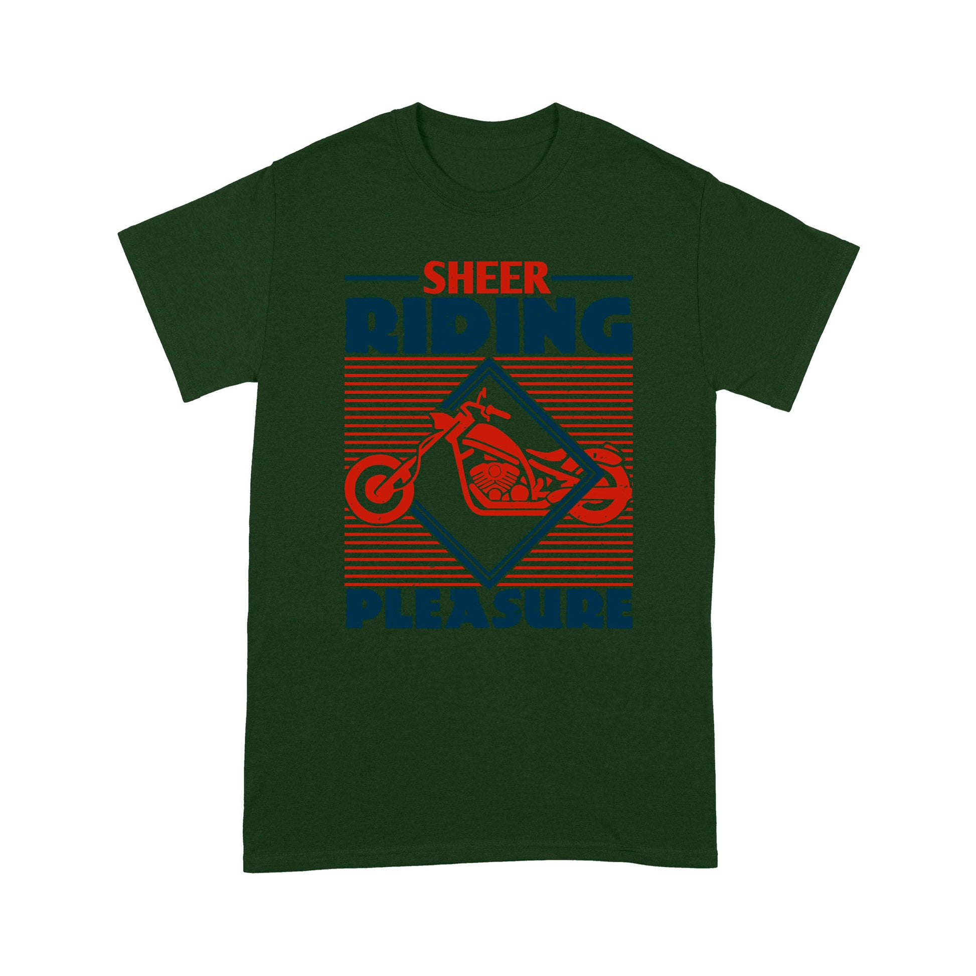 litzzy Sheer Riding Pleasure- Motorcycle T-Shirt | Made in US T-Shirt S Forest 