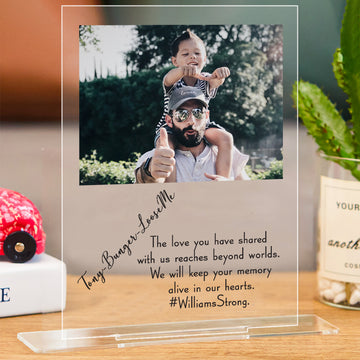 litzzy Customized Acrylic Sign with Picture and Text Acrylic Plaque 14.8*20.8cm  