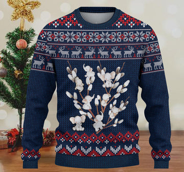 litzzy Elephant Knitted Sweater, Gift for Elephant Lovers - KN042PA06 -  Best Gift For Christmas, Noel Malalan - Christmas Signature Sweater   