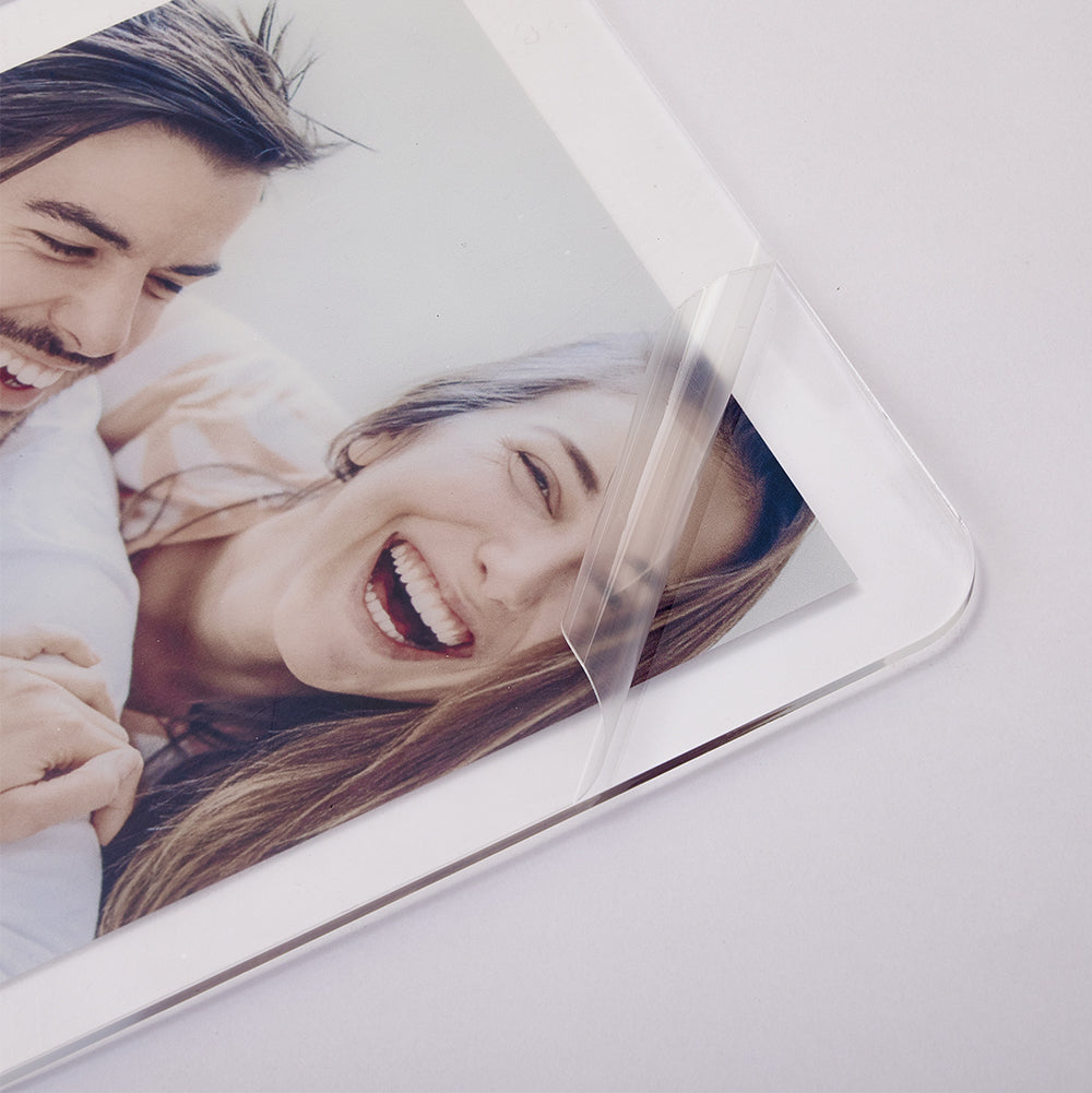 litzzy Custom Album Cover Scannable Code Music Plaque with Wooden Base Acrylic Plaque   