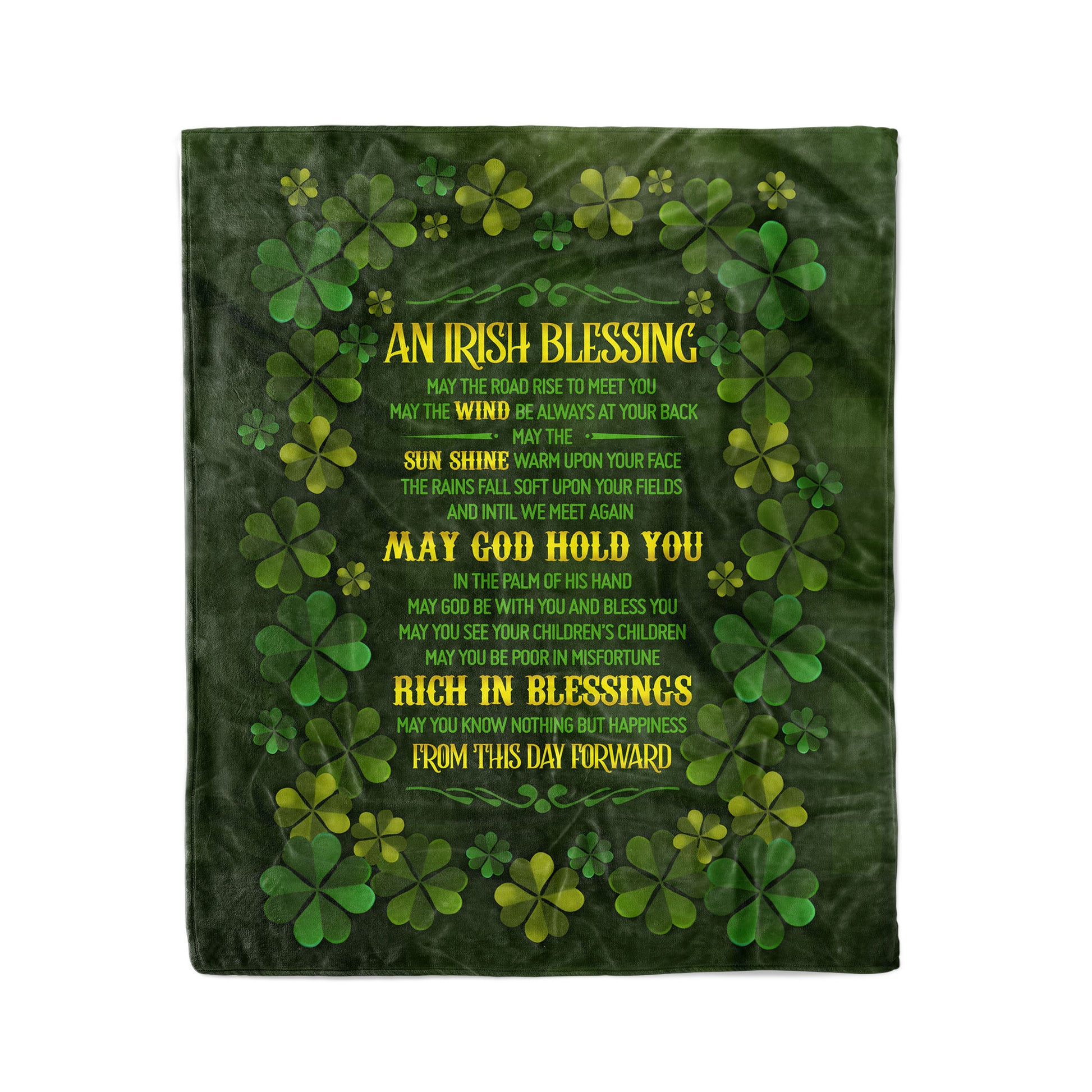 litzzy An Irish Blessing May The Road Rise To Meet You Fleece Blanket DC79234 Fleece Blanket   