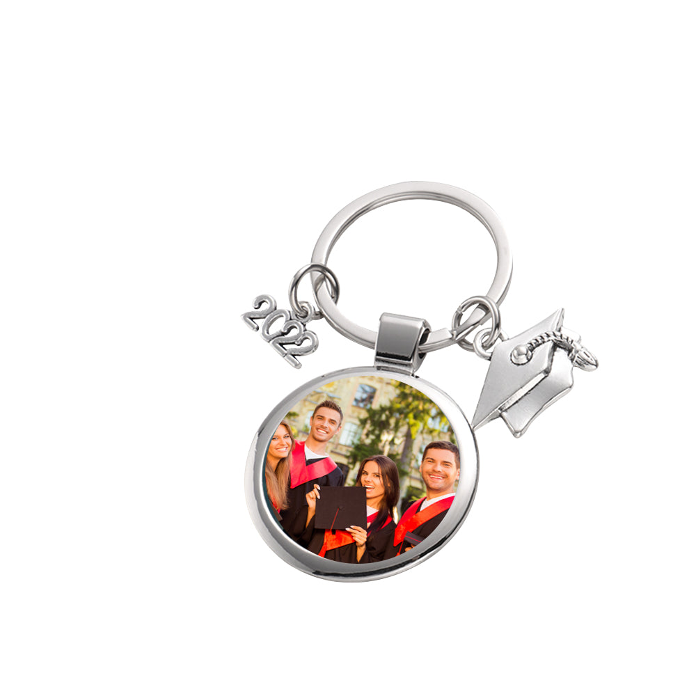 litzzy Personalized Photo Keychain Graduation Keepsake Gift for Graduates Keychain   