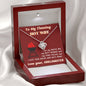 litzzy To My Wife - Flaming Hot Wife - Gift For Wife Jewelry 14K White Gold Finish Luxury Box with LED 