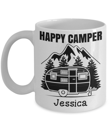 litzzy Personalize Happy Camper - Camper Mug Mug   