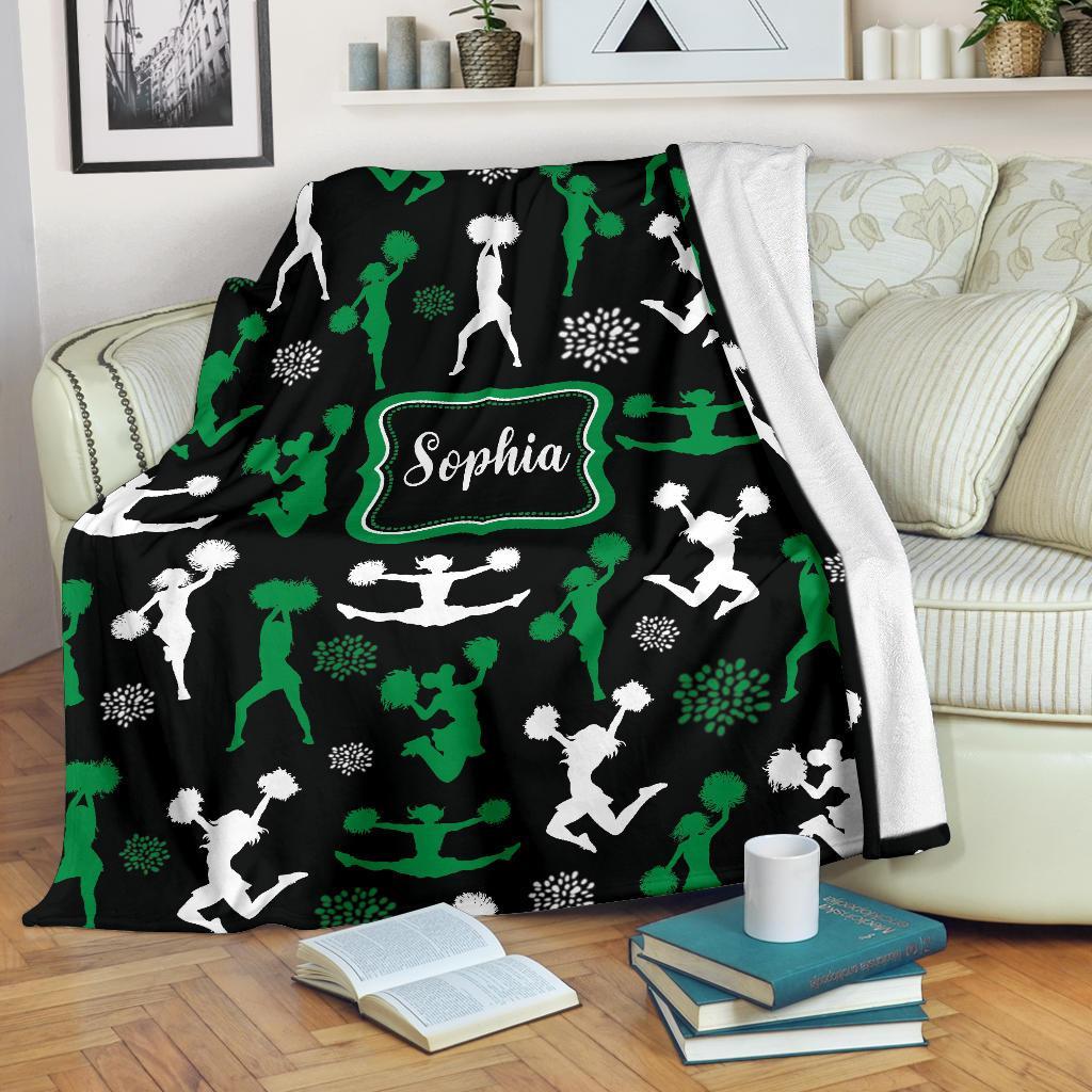 litzzy Personalized Cheerleader Collection Fleece Blanket - Tlnb1711201 Quilt Blanket   