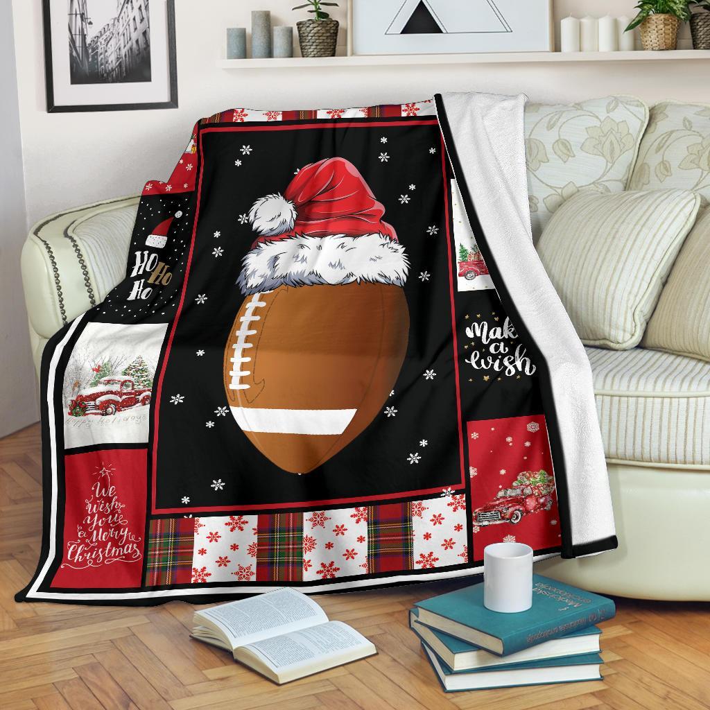 litzzy Sport Santa Xmas Fleece Blanket - Lath2011201 Quilt Blanket   