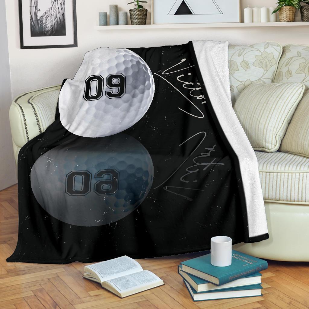 litzzy Personalized Sport Reflection Fleece Blanket - Lath1611201 Quilt Blanket   