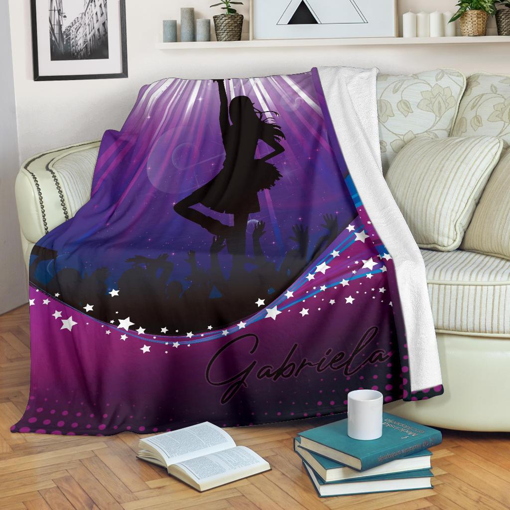 litzzy Personalized Cheerleader Fleece Blanket - Lath1911202Ki Quilt Blanket   