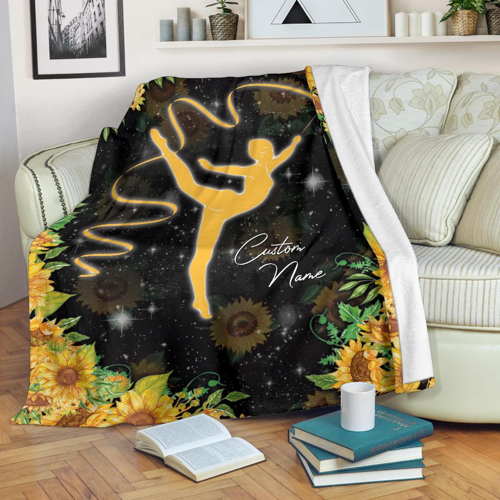 litzzy Personalized Gymnastic Fleece Blanket - Lath0312201 Quilt Blanket   