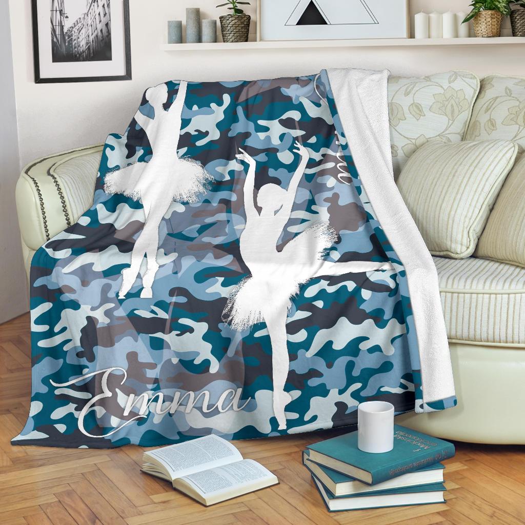 litzzy Personalized Ballet Fleece Blanket - Latg2311201 Quilt Blanket   