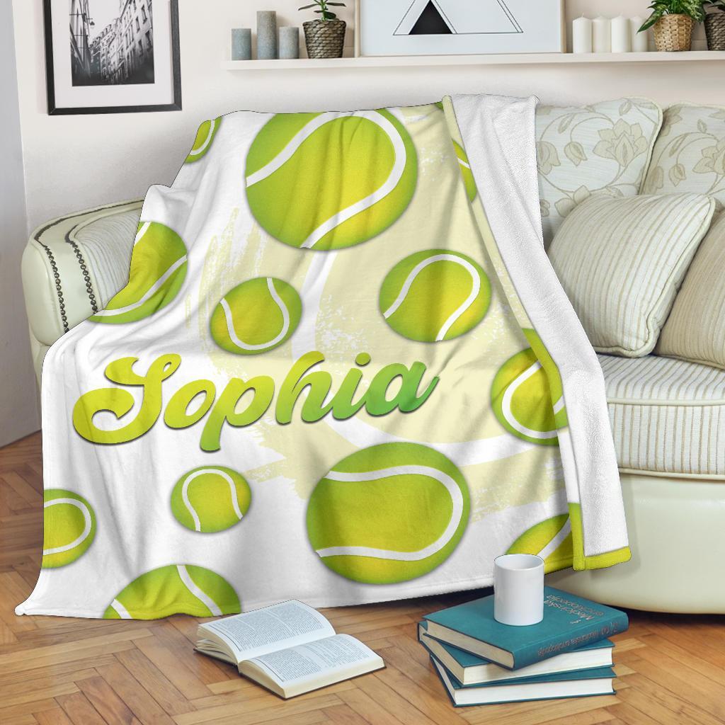 litzzy Personalized Tennis Fleece Blanket - Latg2311202 Quilt Blanket WHITE 60 X 80 