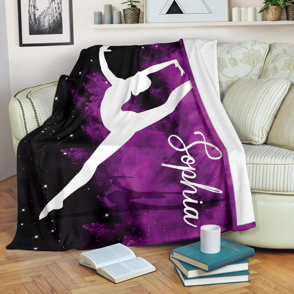 litzzy Personalized Gymnastic Fleece Blanket - Tlno1311202 Quilt Blanket   