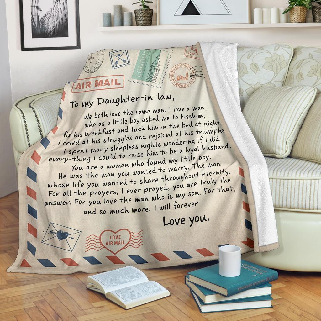litzzy To My Daughter - In - Law Fleece Blanket - Lath040802 Quilt Blanket   