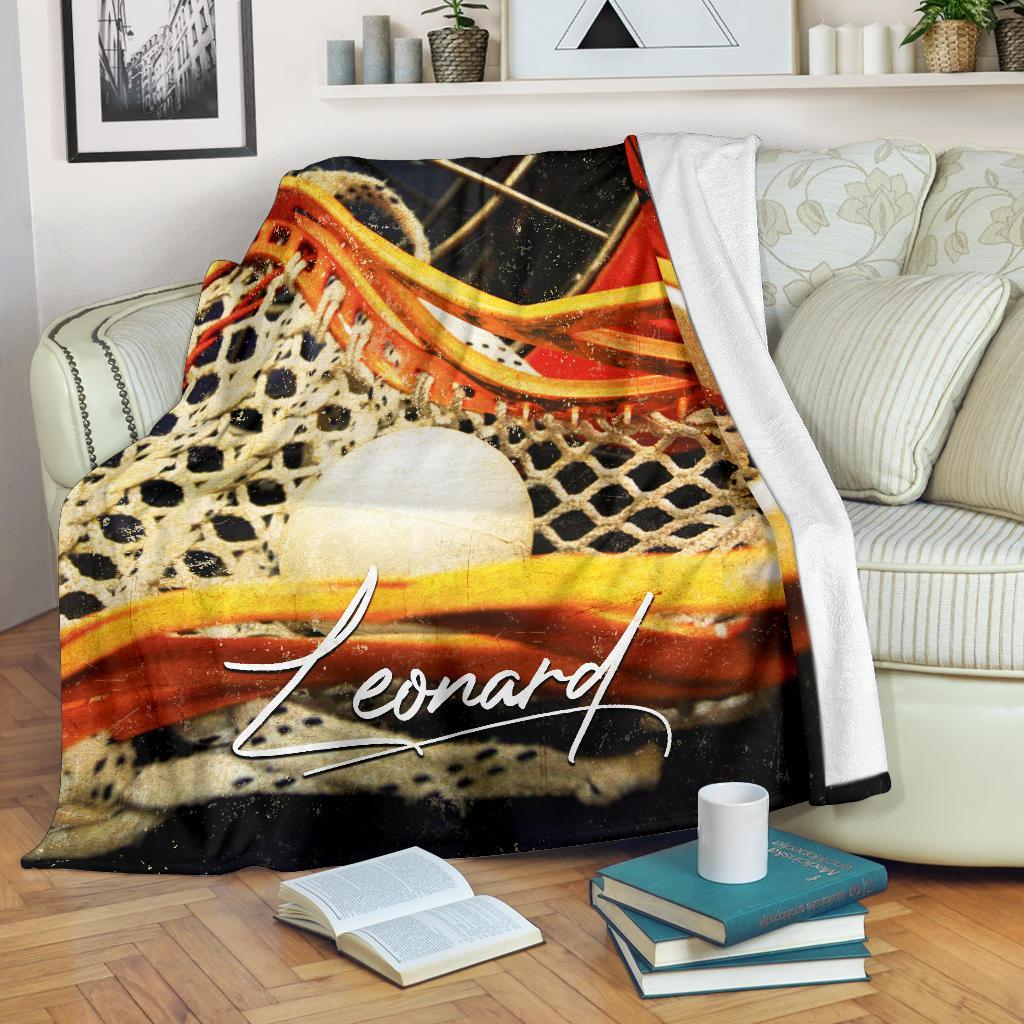 litzzy Personalized Lacrosse Fleece Blanket - Lath0911205 Quilt Blanket   