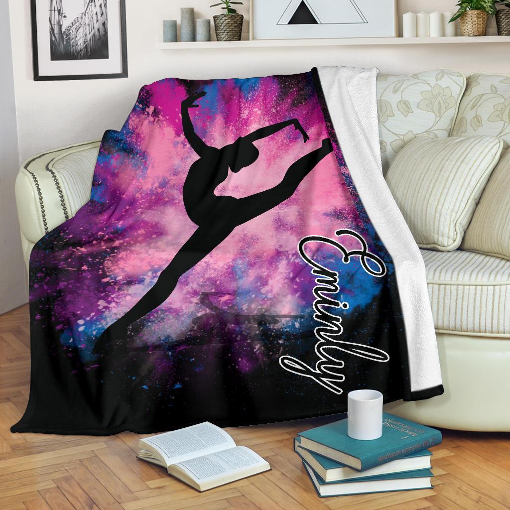 litzzy Personalized Gymnastic Fleece Blanket - Tlno1311202 Quilt Blanket   