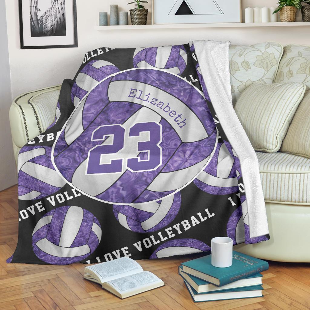 litzzy Purple White - I Love Vlb Collection Fleece Blanket - Ty0611202 Quilt Blanket   