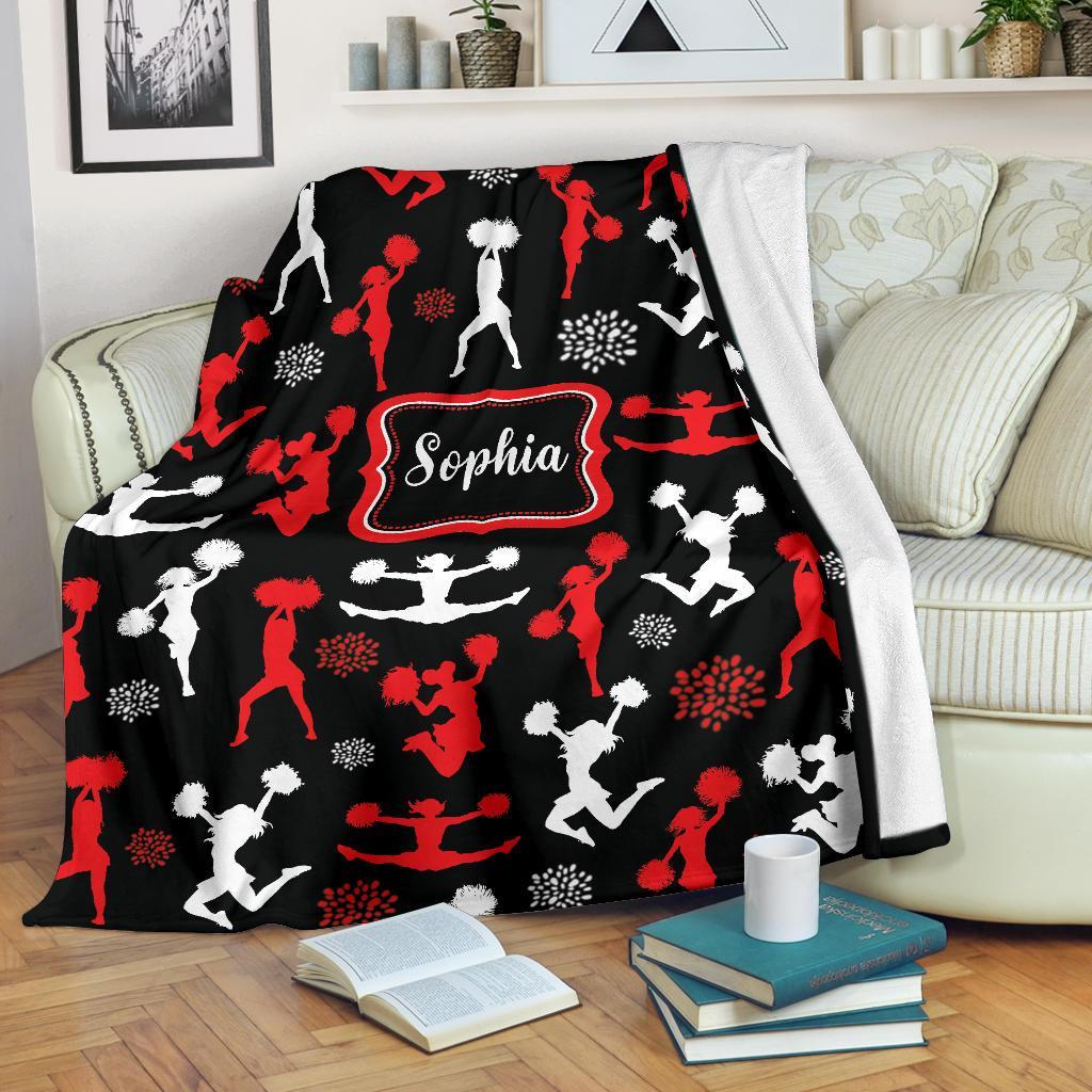 litzzy Personalized Cheerleader Collection Fleece Blanket - Tlnb1711201 Quilt Blanket   