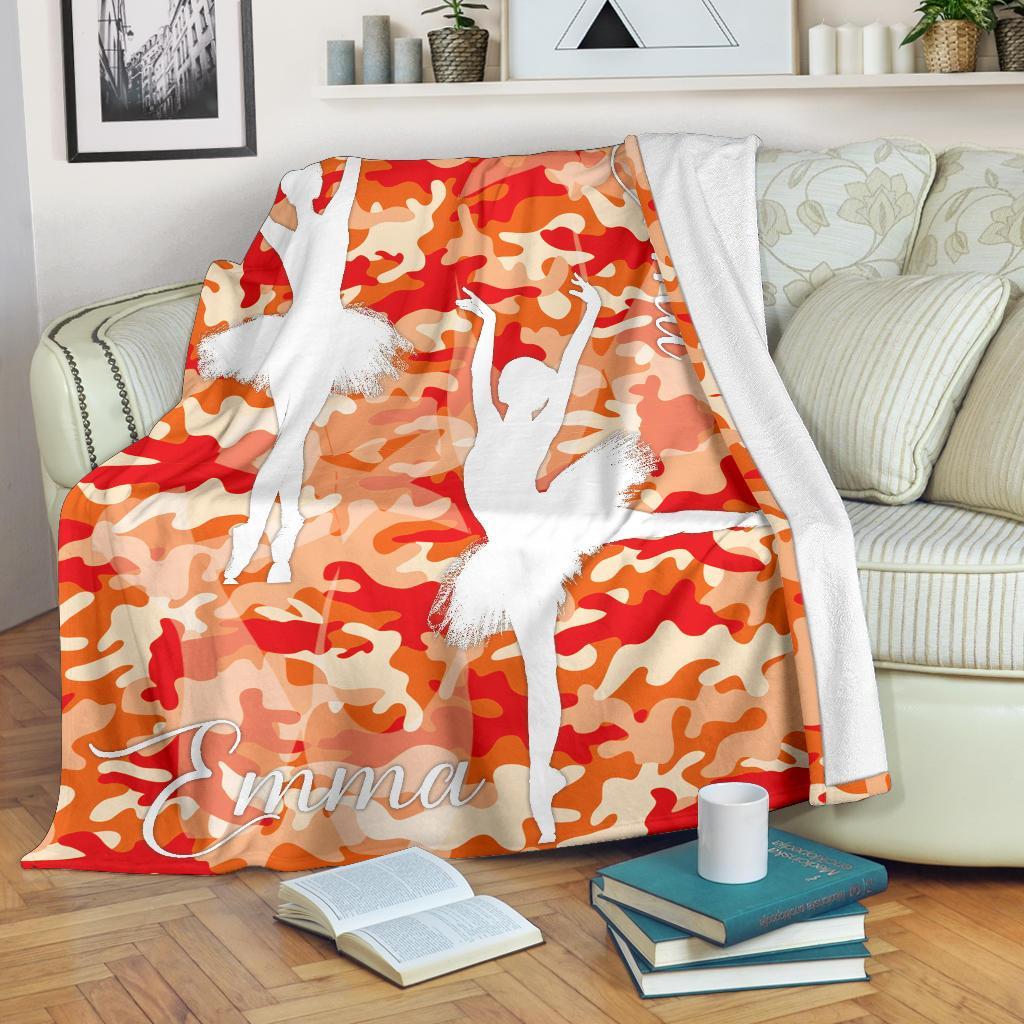 litzzy Personalized Ballet Fleece Blanket - Latg2311201 Quilt Blanket   