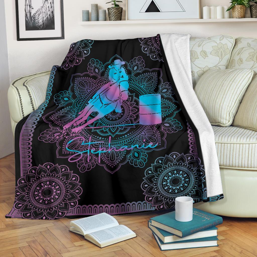 litzzy Personalized Horse Girl Fleece Blanket - Tltm2011201 Quilt Blanket   