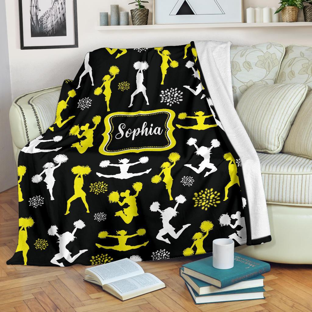 litzzy Personalized Cheerleader Collection Fleece Blanket - Tlnb1711201 Quilt Blanket   