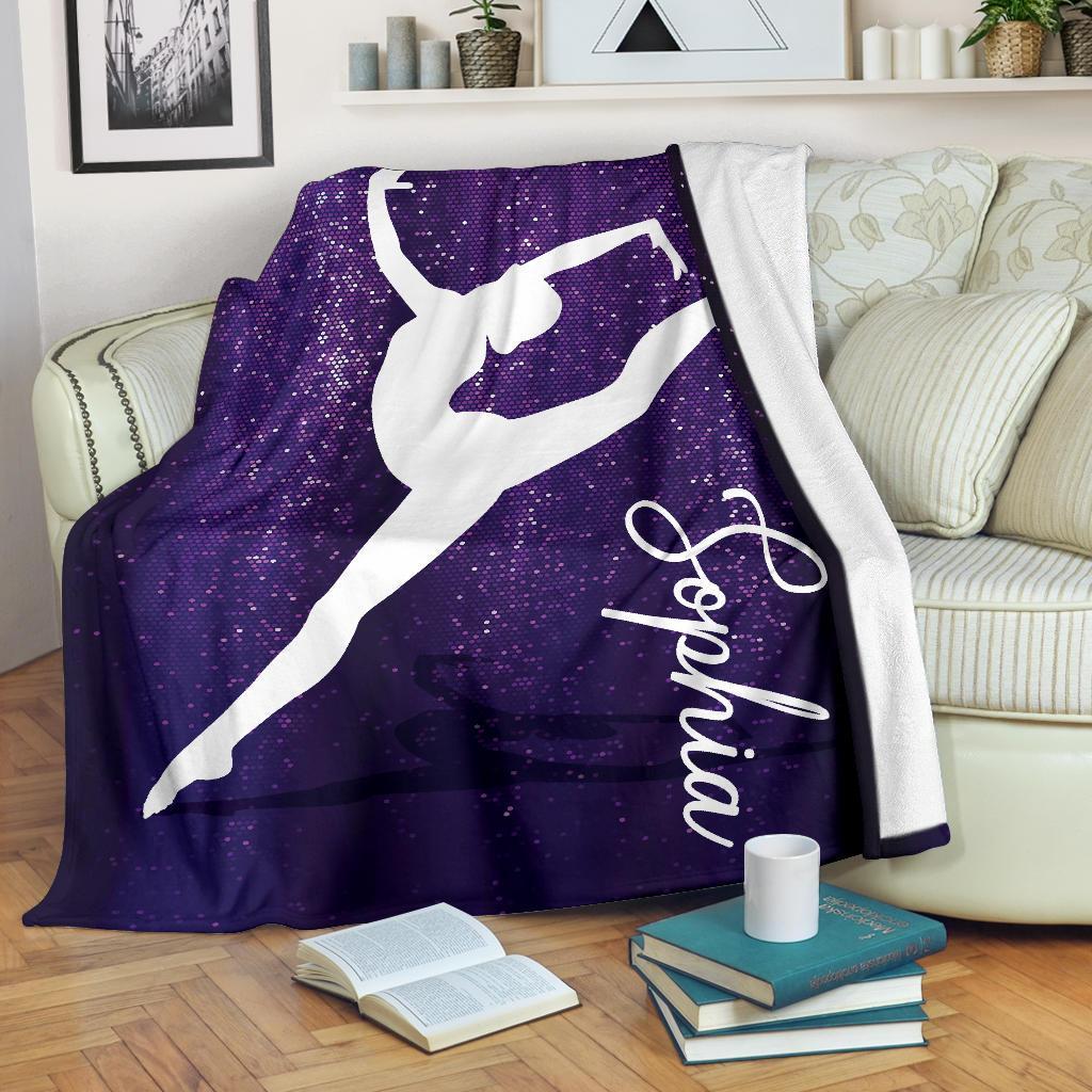 litzzy Personalized Gymnastic Fleece Blanket - Tlno1311202 Quilt Blanket SPARKLE 50 X 60 