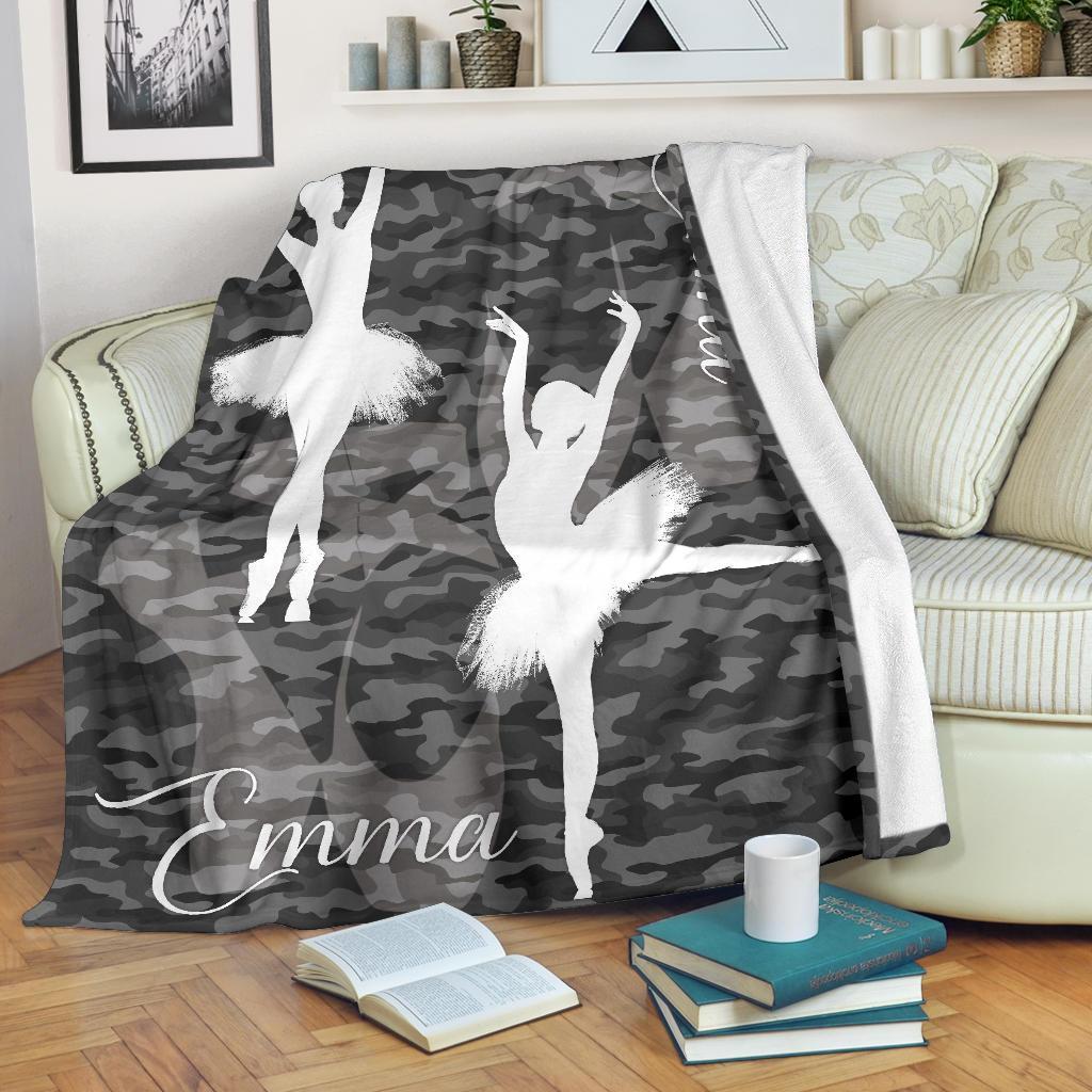litzzy Personalized Ballet Fleece Blanket - Latg2311201 Quilt Blanket   