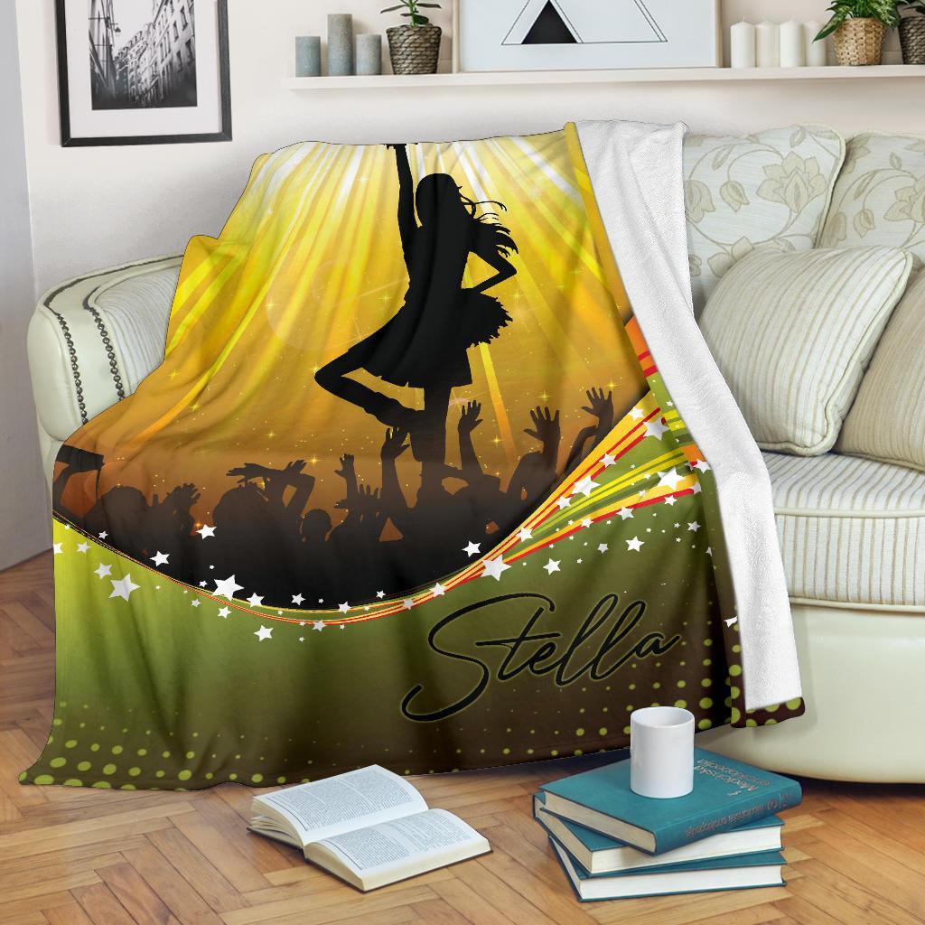 litzzy Personalized Cheerleader Fleece Blanket - Lath1911202Ki Quilt Blanket   