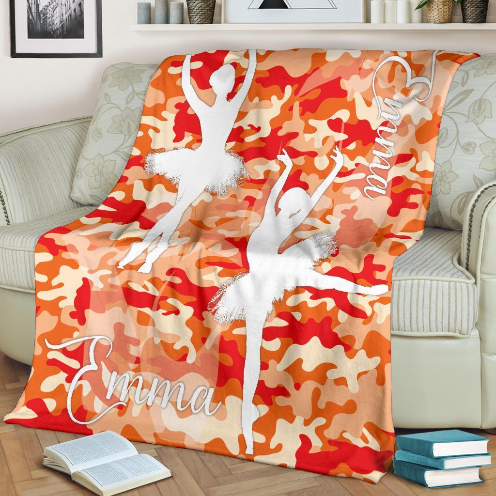 litzzy Personalized Ballet Fleece Blanket - Latg2311201 Quilt Blanket   