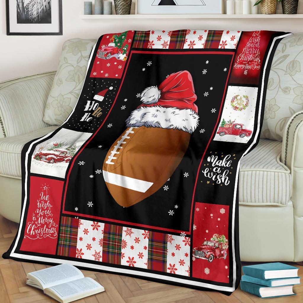 litzzy Sport Santa Xmas Fleece Blanket - Lath2011201 Quilt Blanket   