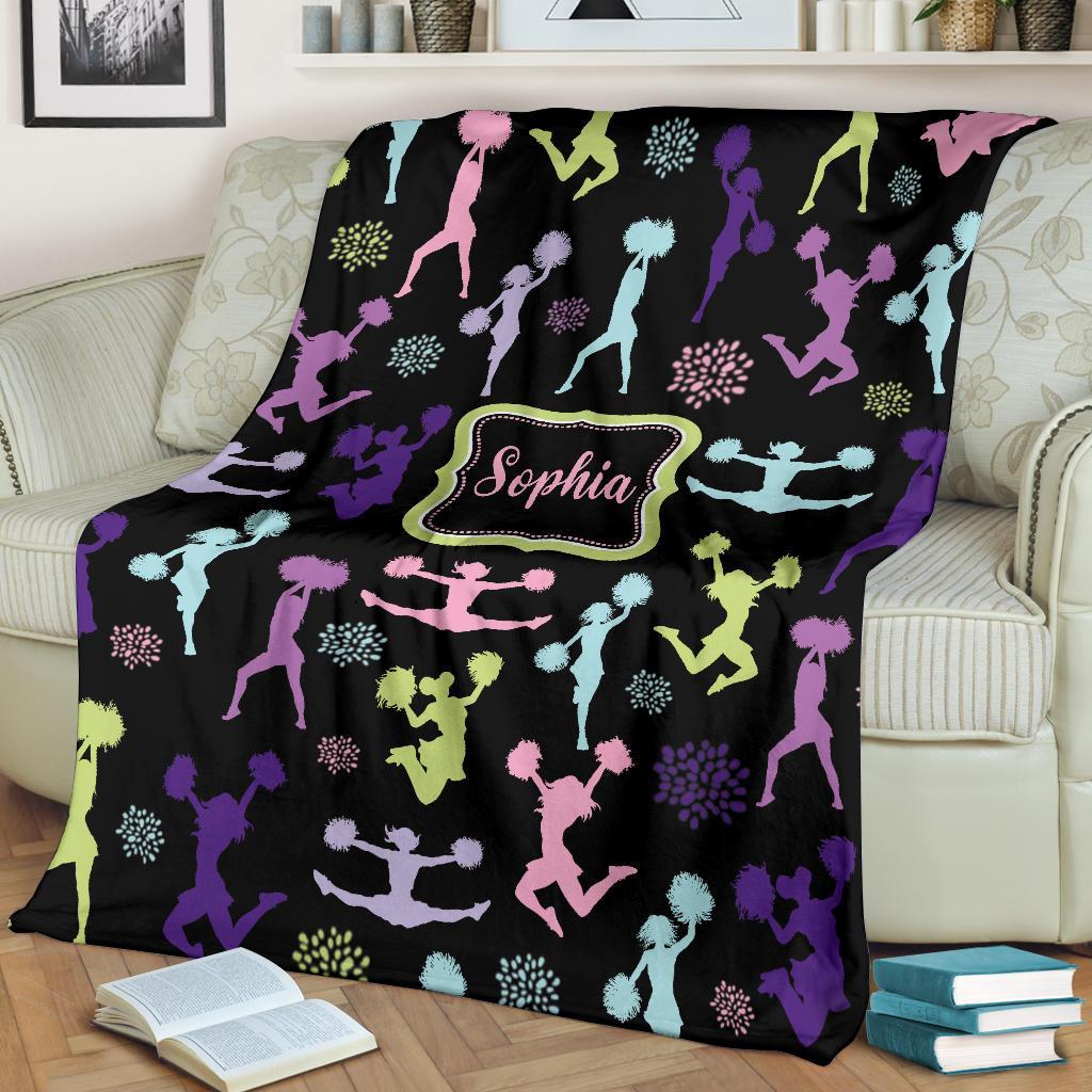 litzzy Personalized Cheerleader Collection Fleece Blanket - Tlnb1711201 Quilt Blanket   