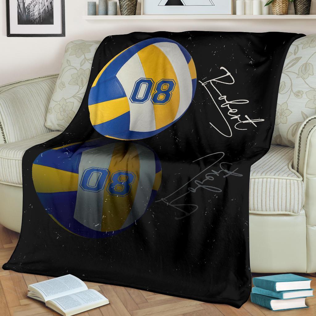 litzzy Personalized Sport Reflection Fleece Blanket - Lath1611201 Quilt Blanket VOLLEYBALL 50 x 60 