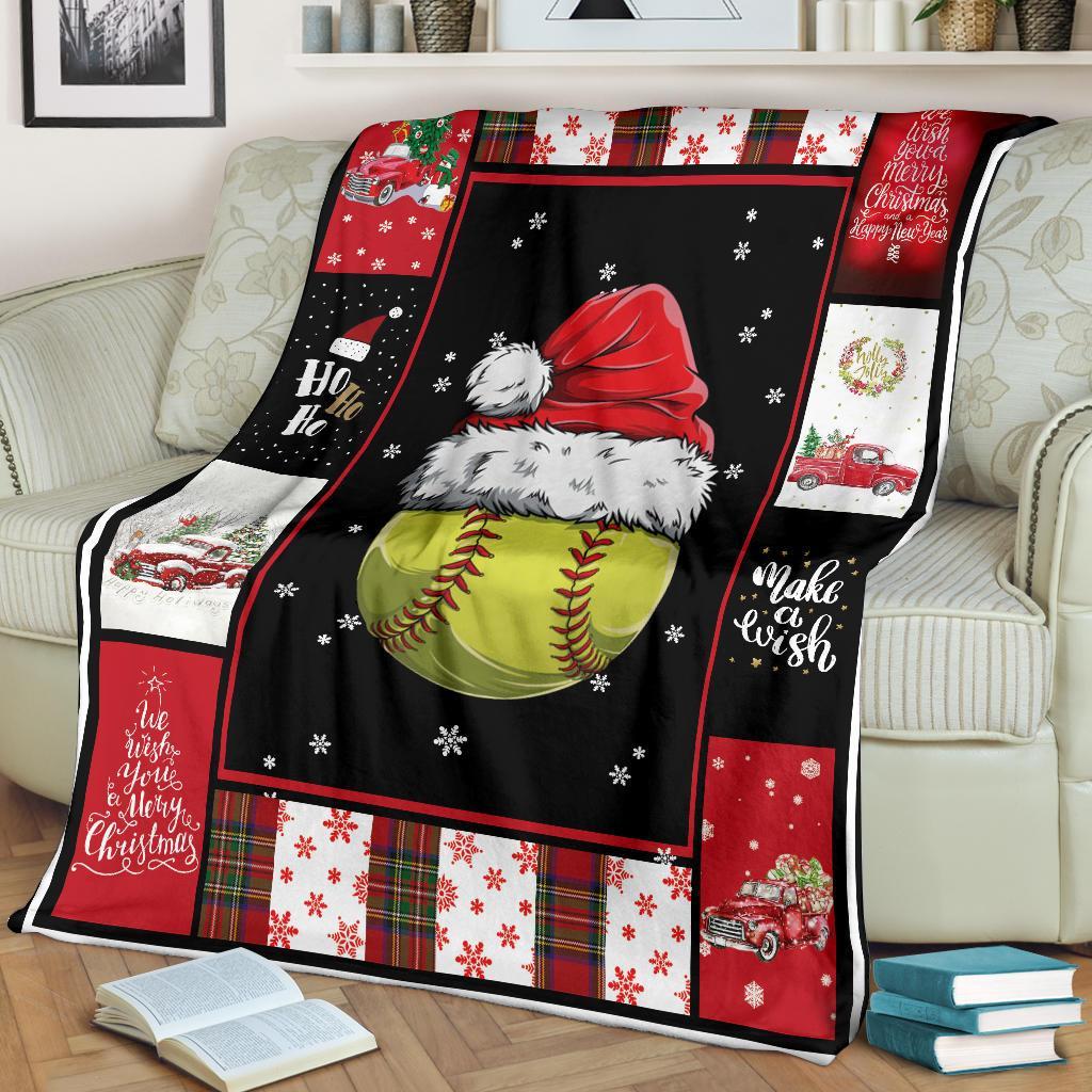 litzzy Sport Santa Xmas Fleece Blanket - Lath2011201 Quilt Blanket   