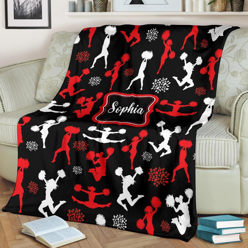 litzzy Personalized Cheerleader Collection Fleece Blanket - Tlnb1711201 Quilt Blanket   