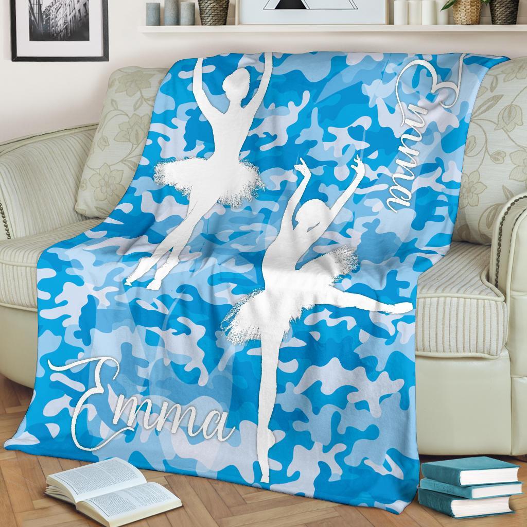 litzzy Personalized Ballet Fleece Blanket - Latg2311201 Quilt Blanket   