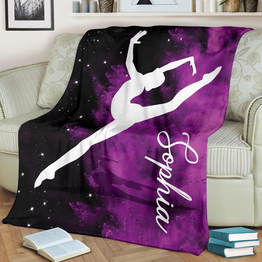 litzzy Personalized Gymnastic Fleece Blanket - Tlno1311202 Quilt Blanket   