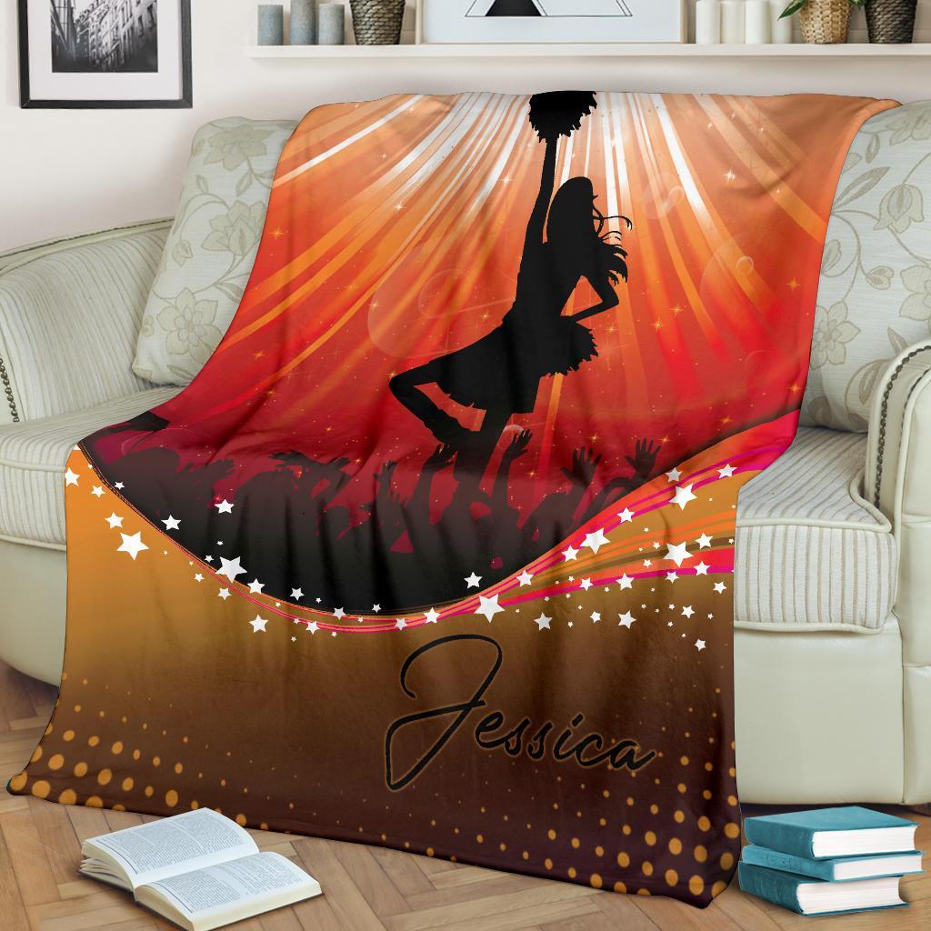 litzzy Personalized Cheerleader Fleece Blanket - Lath1911202Ki Quilt Blanket   