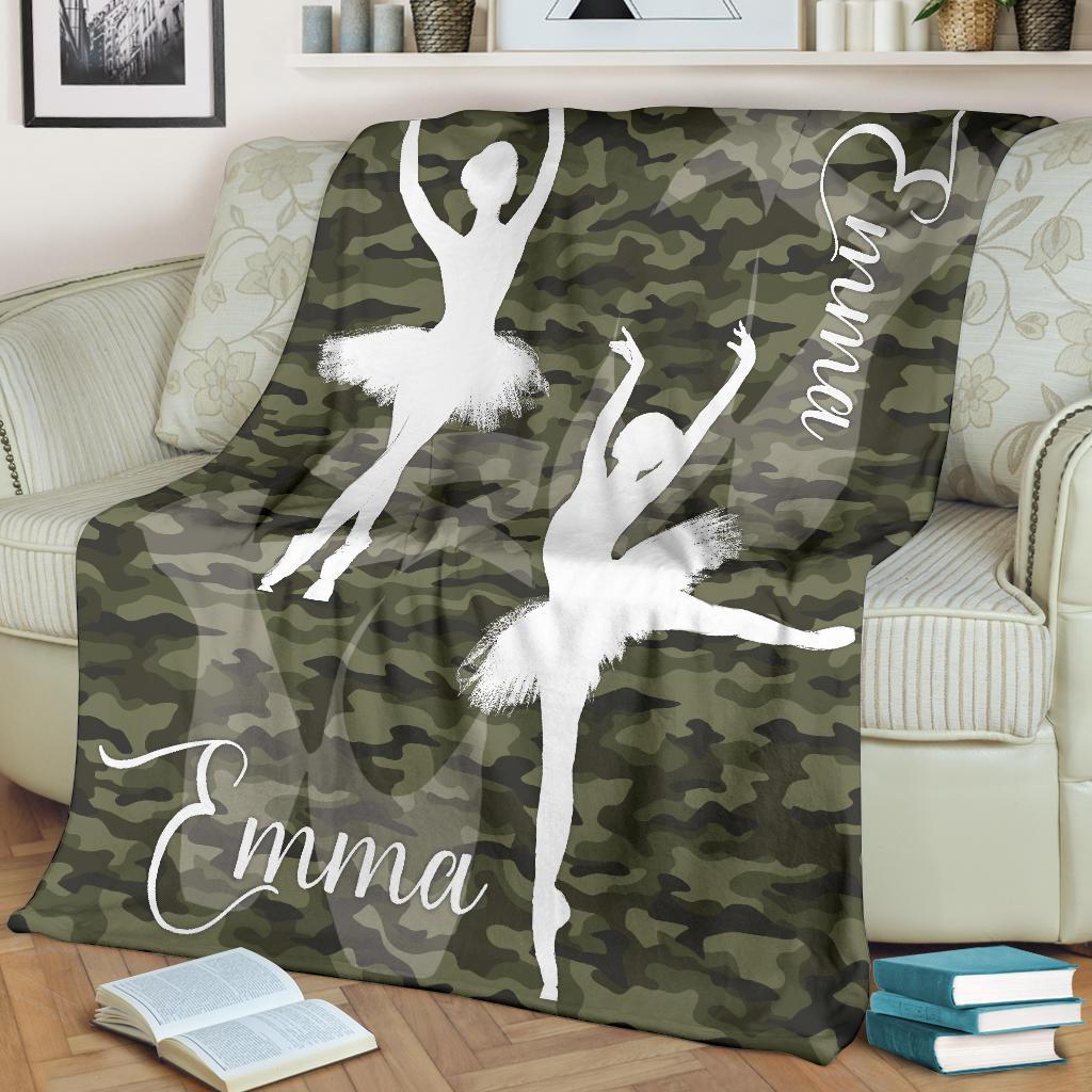 litzzy Personalized Ballet Fleece Blanket - Latg2311201 Quilt Blanket   