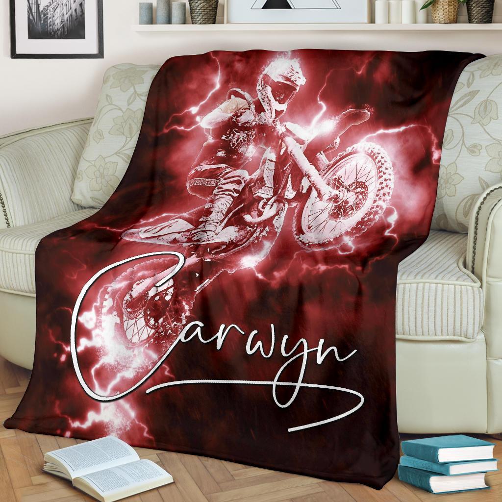 litzzy Personalized Motorcycle Fleece Blanket - Lath1311204 Quilt Blanket   