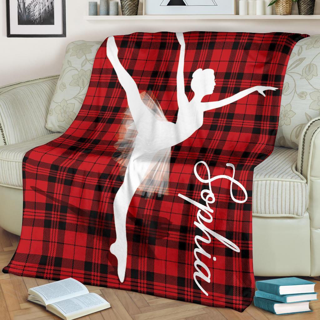 litzzy Personalized Ballet Fleece Blanket Collection - Tlno0711202 Quilt Blanket CHRISTMAS 50 x 60 