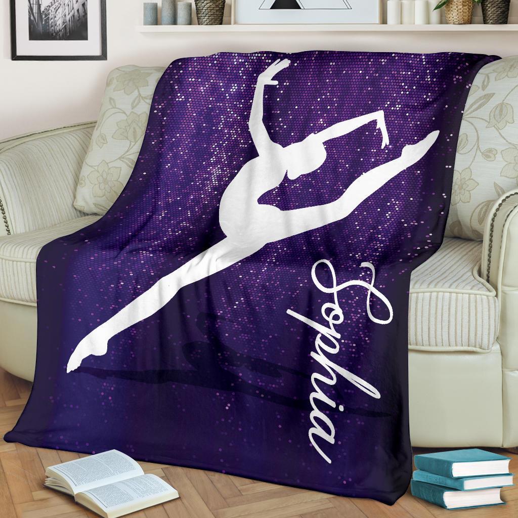 litzzy Personalized Gymnastic Fleece Blanket - Tlno1311202 Quilt Blanket   