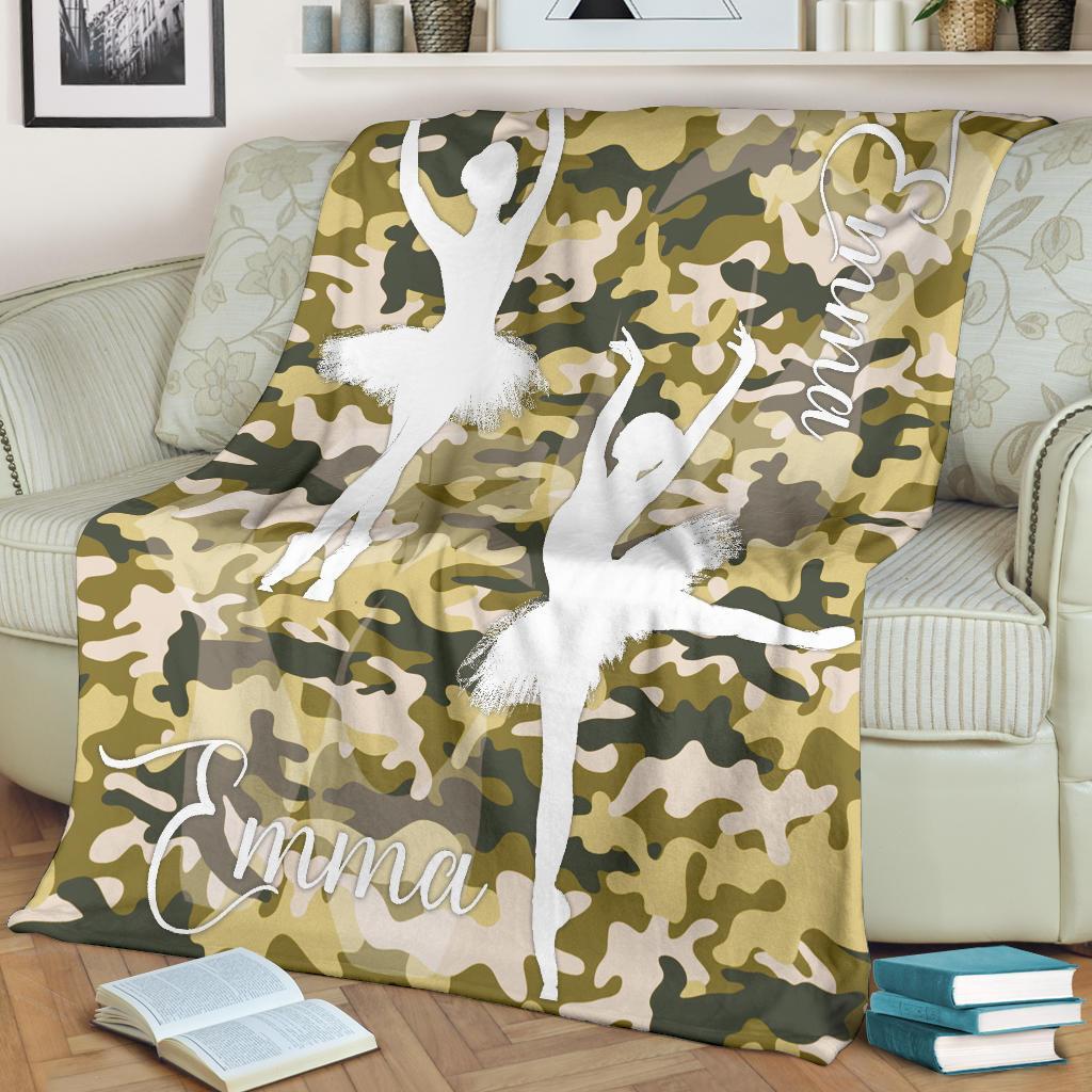 litzzy Personalized Ballet Fleece Blanket - Latg2311201 Quilt Blanket   