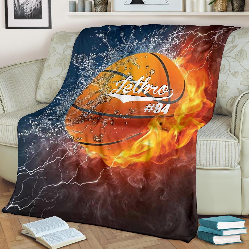 litzzy Personalized Sport Water Fire Fleece Blanket - Lath1611204 Quilt Blanket   